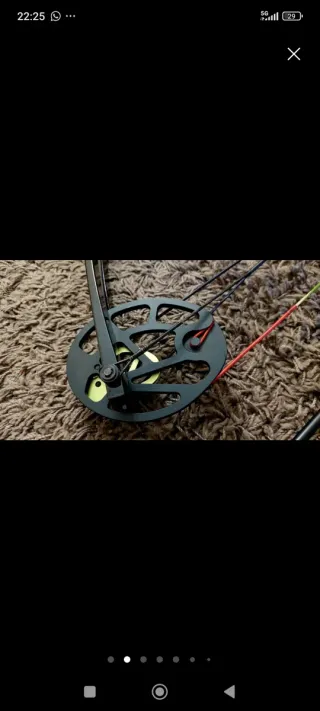 Arco de poleas con flechas