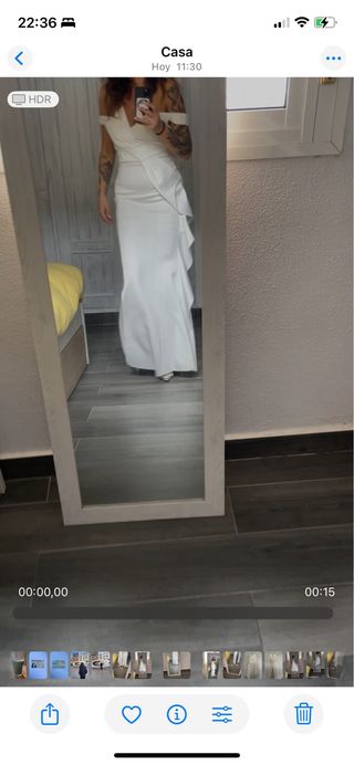 Vestido de ceremonia blanco sin estrenar