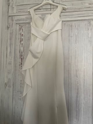 Vestido de ceremonia blanco sin estrenar
