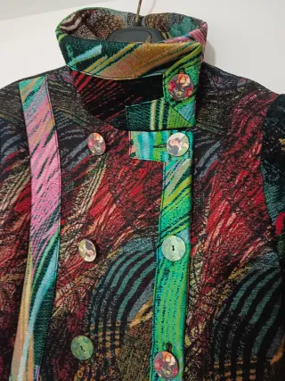 Abrigo Desigual Multicolor Talla M