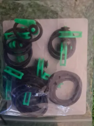 10 Ganchos Keeper Anillo Caña Pesca