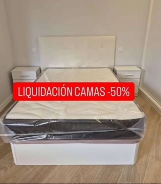 Canapé abatible madera y tela