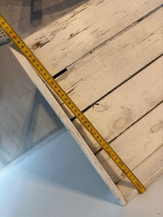 2 Mesa de madera para plantas