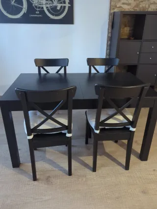 Mesa comedor Ikea con 4 sillas