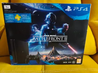 PS4 Slim 1TB Negra + 2 Mandos + Juegos