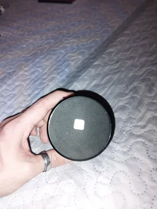 Altavoz Bluetooth Portátil Azul y Plateado