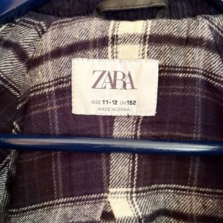 Chaqueta Zara niña azul, con forro tipo franela