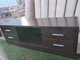 Mueble TV madera marrón