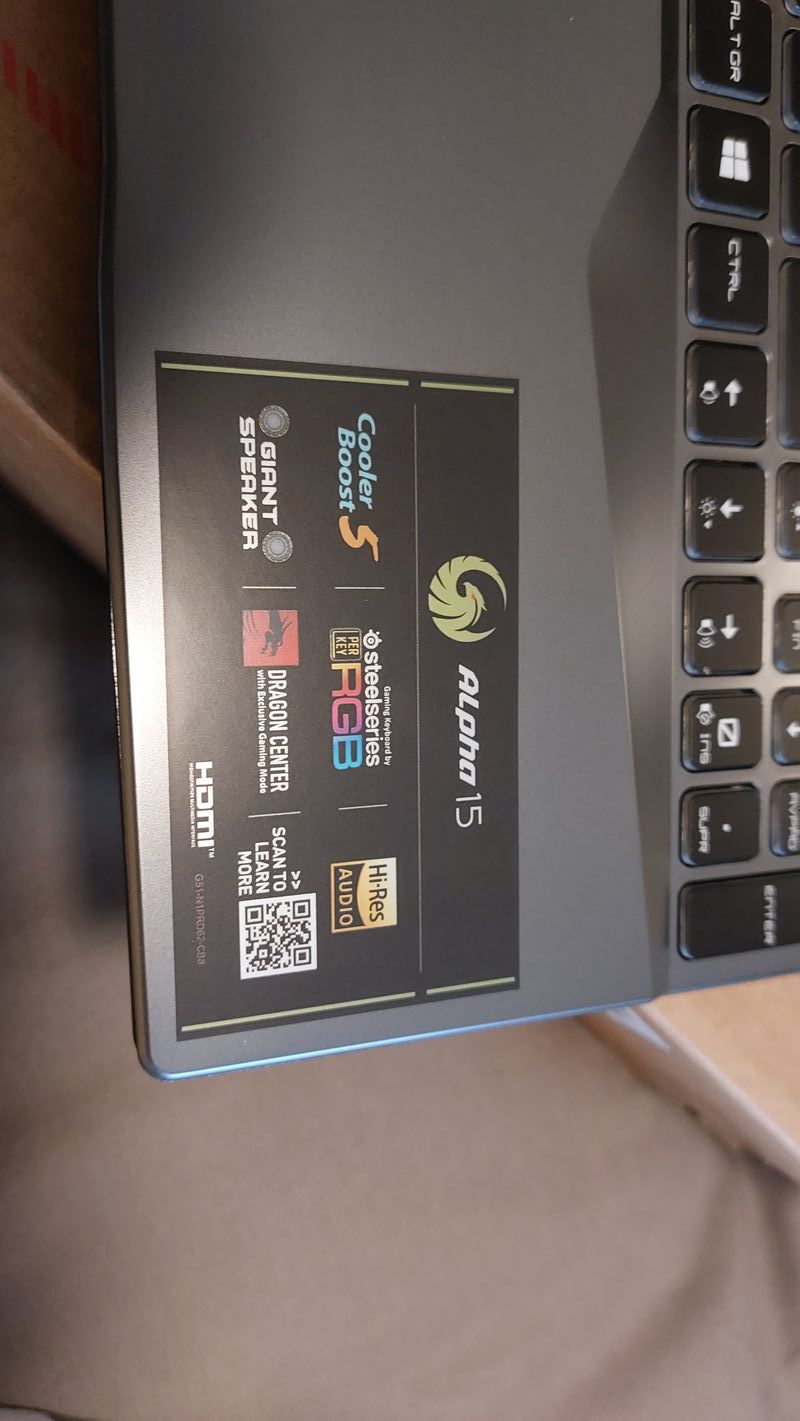 Ordenador Portátil MSI Alpha 15 AMD Ryzen 7 afbeelding 5
