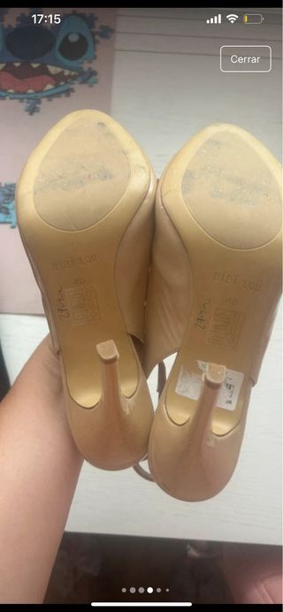 Sandalias Bibi Lou Tacon Lazo Verde/Rosa Talla 40