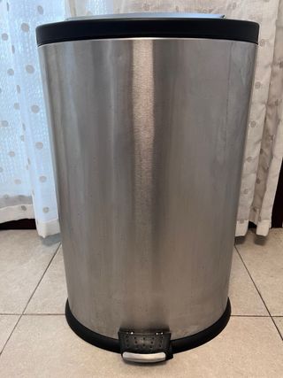 Cubo basura acero inox doble compartimento