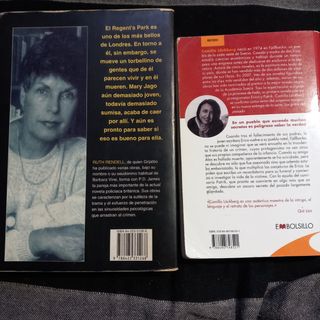 Lote 5 libros de "Novela Negra" de escritoras