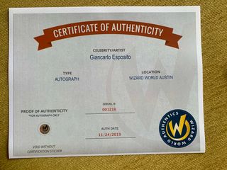 Foto Breaking Bad firmada por Giancarlo Esposito