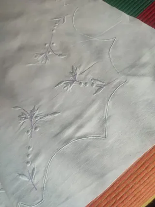 Juego de Cama Algodón Bordado Blanco