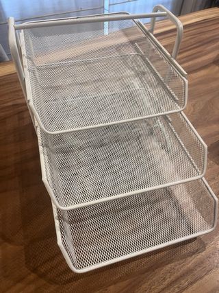 Organizador de escritorio blanco 3 niveles