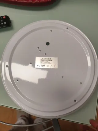 Lámpara Techo LED Bluetooth Plata y Blanca