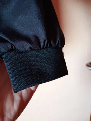 Chaqueta deportiva casual bomber negra talla XL