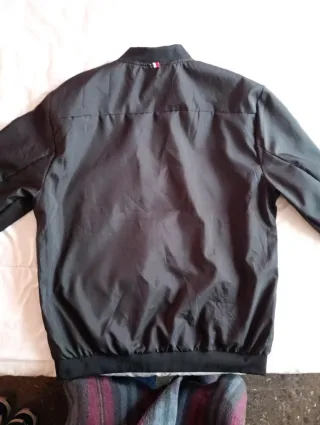 Chaqueta deportiva casual bomber negra talla XL