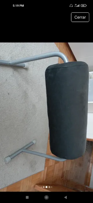 Reposapiés Ikea negro