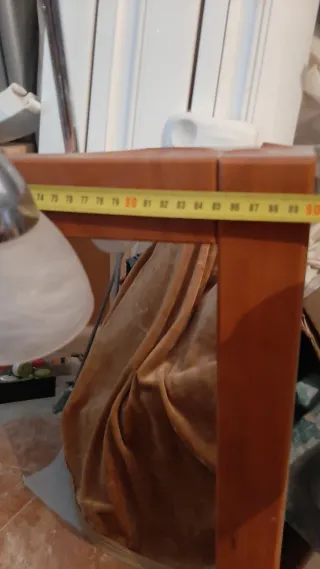 Espejo Marco Madera con Aplique de Luz