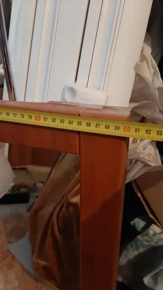 Espejo Marco Madera con Aplique de Luz