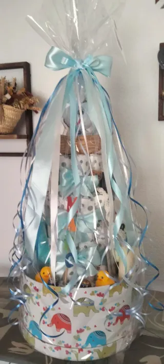 Tarta de pañales temática