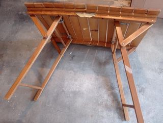 Tavolo da giardino in legno pieghevole