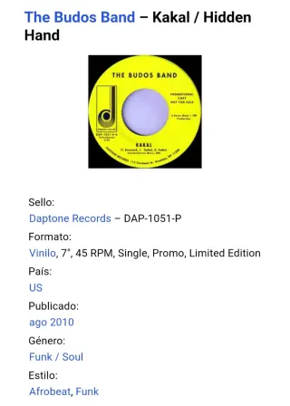 Vinilos 45 RPM Funk Soul