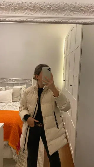 Plumífero Bimba y Lola Beige. Talla como una M