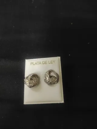 Pendientes Nudo Plata 925 con Circonitas