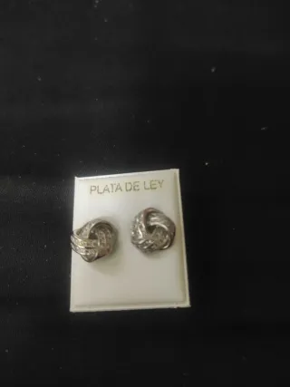 Pendientes Nudo Plata 925 con Circonitas