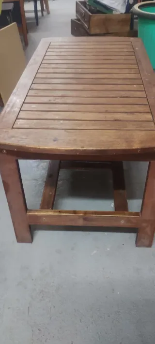 Mesa de exterior Garden madera y metal