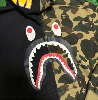 Sudadera BAPE Shark Camuflaje Negra