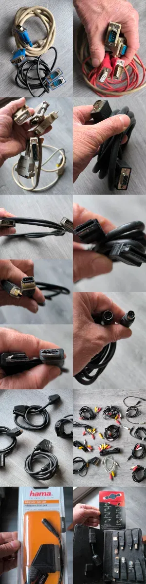 Lote Cables y Adaptadores PC, Audio, Vídeo