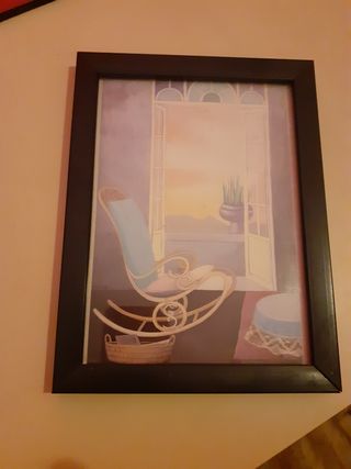 Cornice in legno nero 15x20cm