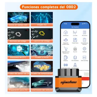 OBD2 Diagnosis Bluetooth 5.2 Coche