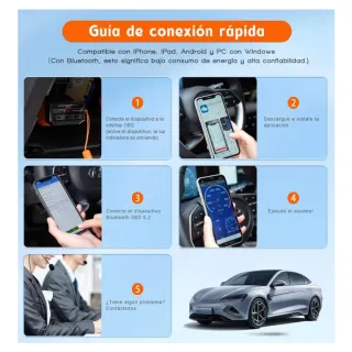 OBD2 Diagnosis Bluetooth 5.2 Coche