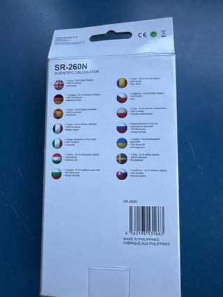 Calculadora Científica Citizen SR-260N