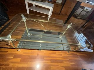 Mesa de Centro de Cristal Vintage