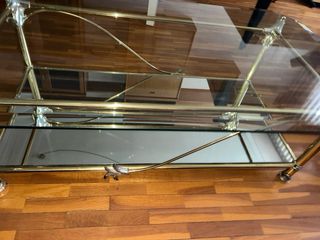 Mesa de Centro de Cristal Vintage