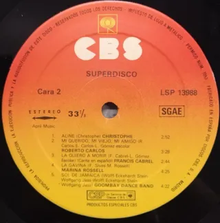 Various Super Disco LP 12" 33 RPM 1980 CBS