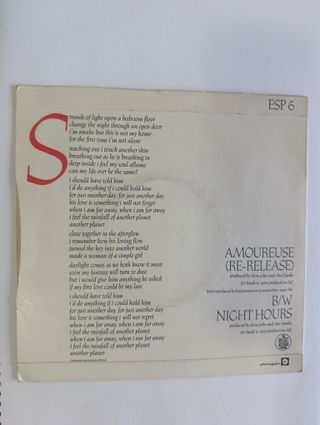 Vinilo Kiki Dee - Amoureuse 7 1977