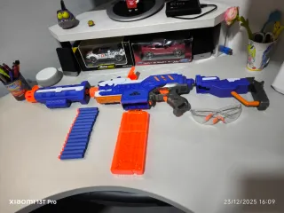 Pistola Dardos Eléctrica Tipo Nerf