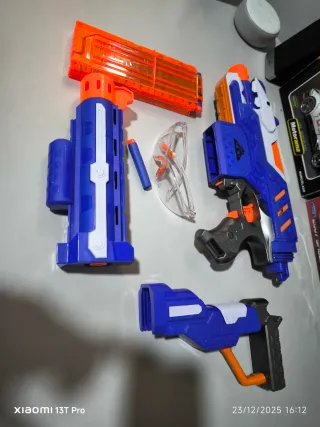 Pistola Dardos Eléctrica Tipo Nerf