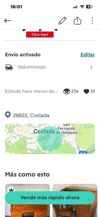 Escritorio Buro Madera Antiguo