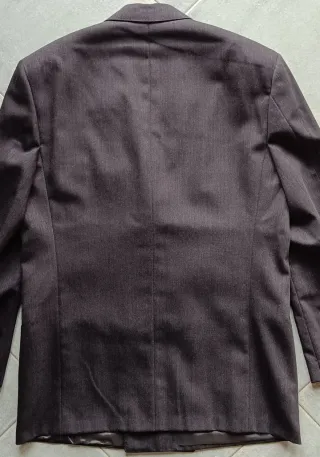 Valentino Giacca Uomo Lana Grigia Vintage