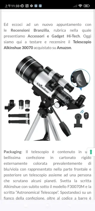 Telescopio para niños y Adultos, diámetro de Lente