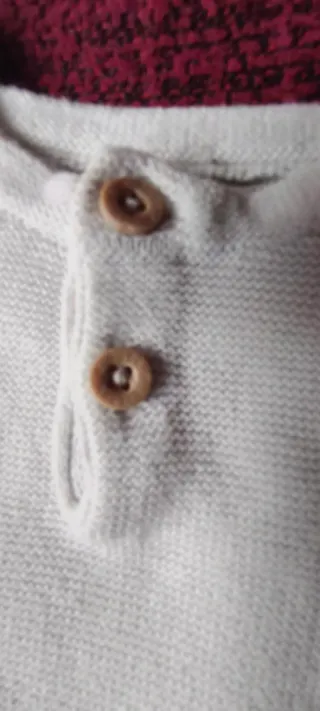 Jersey rayas beige manga larga niño