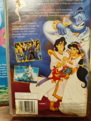 4 Películas VHS Disney (Español)