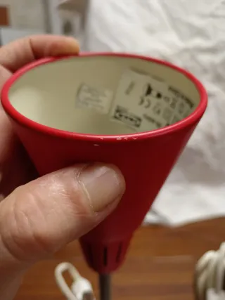 Lampade da muro rosse e argento